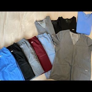 Figs Casma Scrub Tops XS and one Catarina XXS